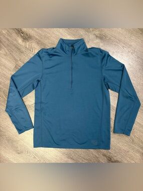 REI Men’s Large 1/4 Zip Shirt Long Sleeve Mock Neck Pullover Hiking Lightweight